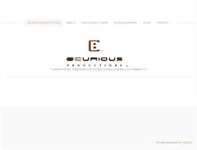 Tablet Screenshot of bcuriousproductions.com
